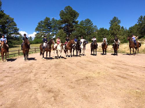 Horseback Riding Lessons at Two Hawks Ranch in Larkspur, Colorado